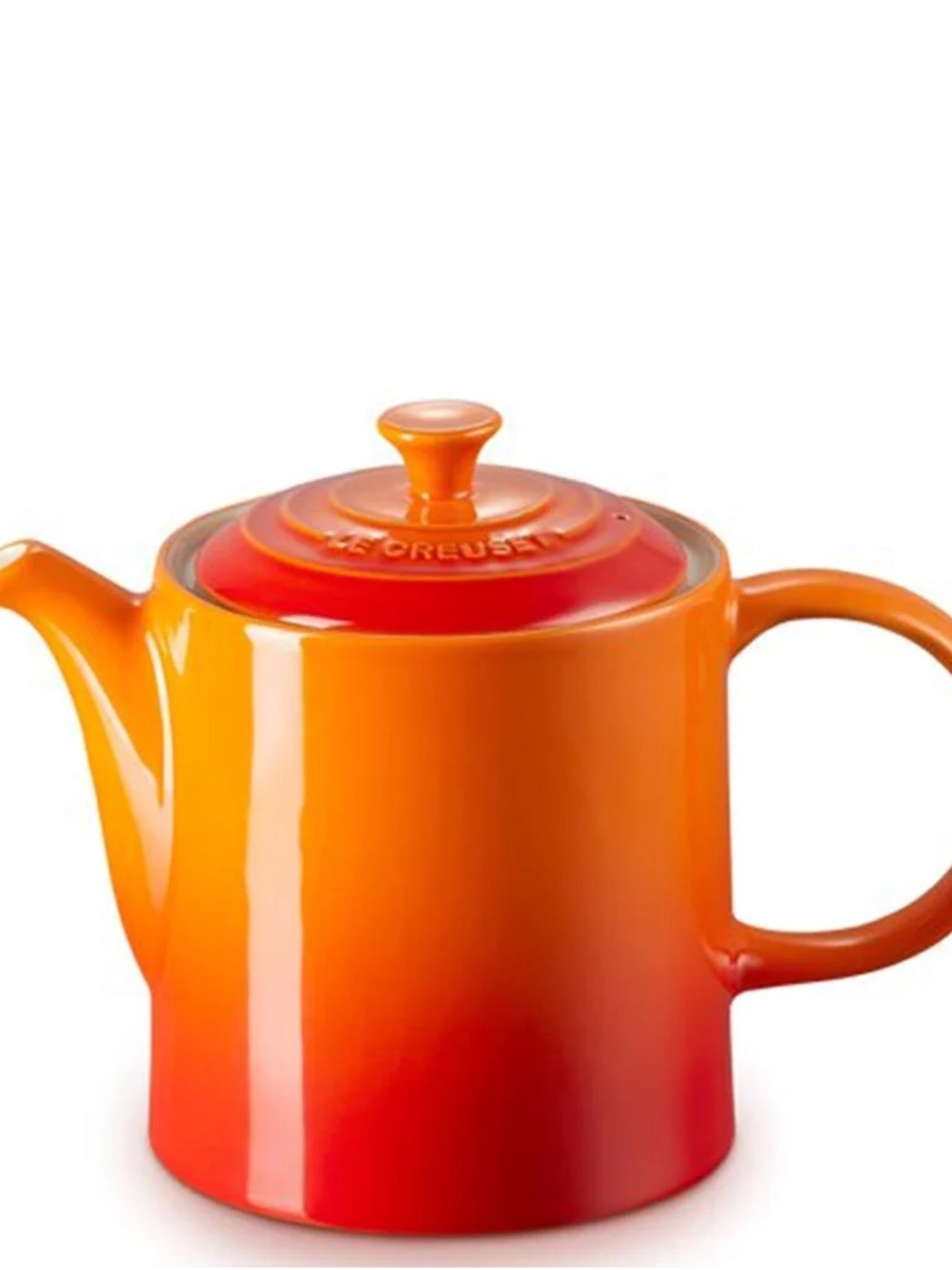 Le Creuset Orange to Red Ombre Stoneware Teapot